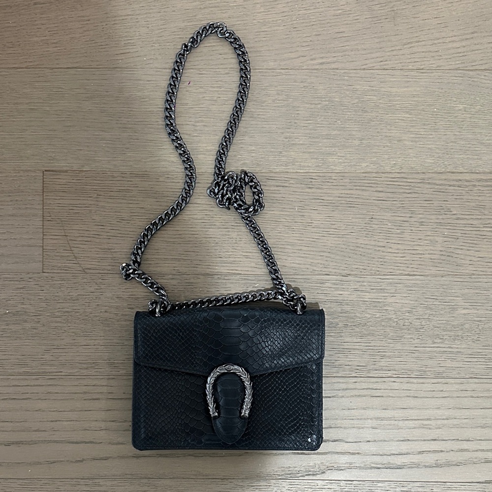 Black Chain Strap Women Bag
